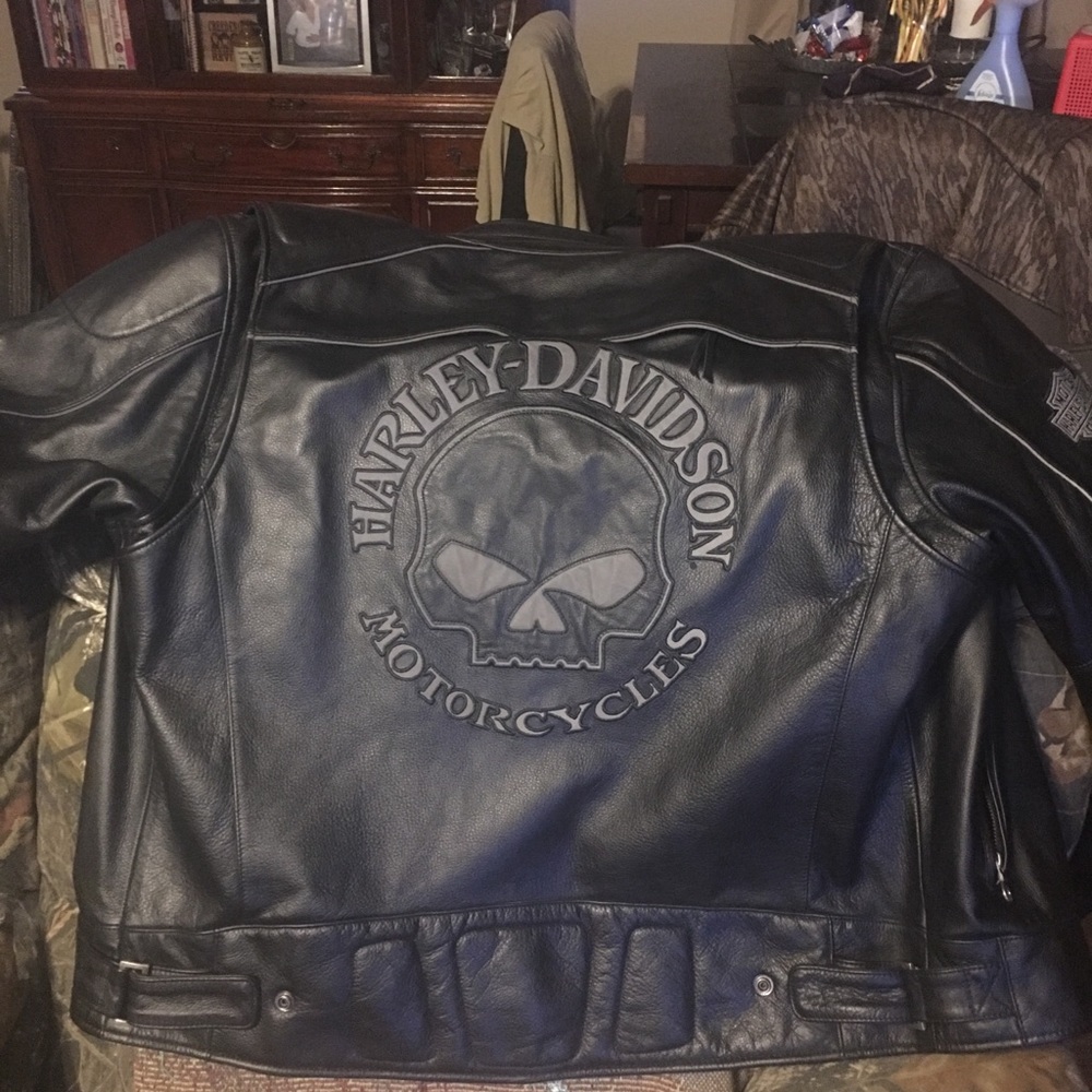 Harley-Davidson WillieG reflective leather jacket